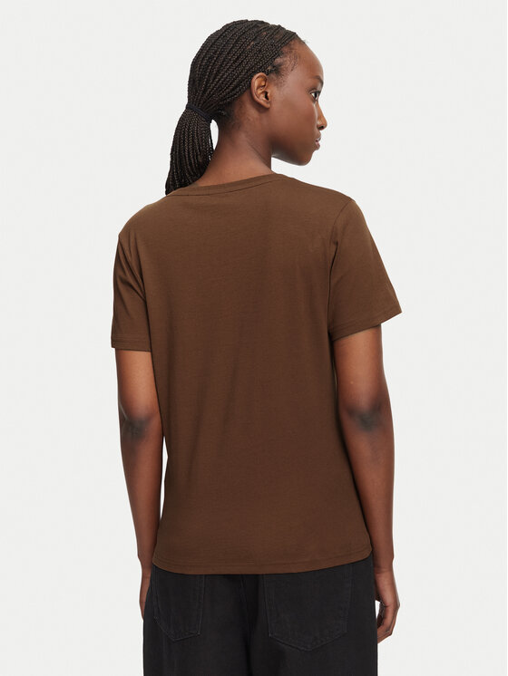 HUGO HUGO Футболка Classic 50513667 Коричневий Slim Fit