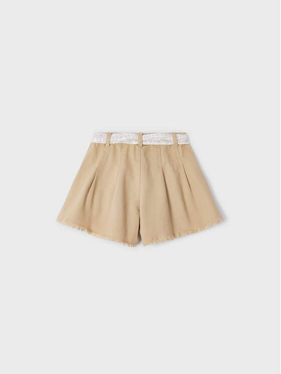 Mayoral Mayoral Pantaloncini di tessuto 3209 Beige