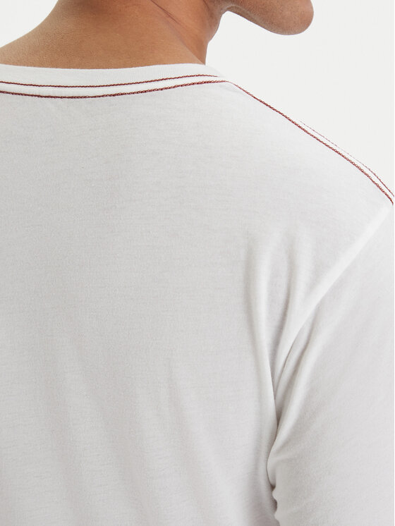RVCA RVCA Tričko Big M420VRBI Biela Slim Fit