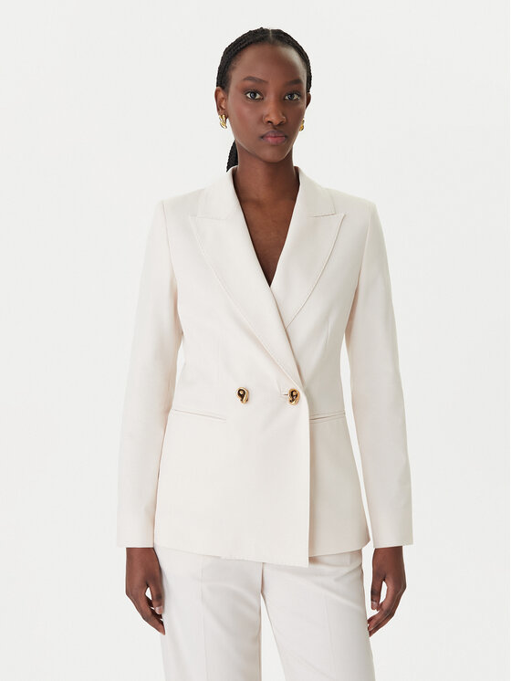 Marella Marella Suknjič Tropico 2613041121 Bela Regular Fit