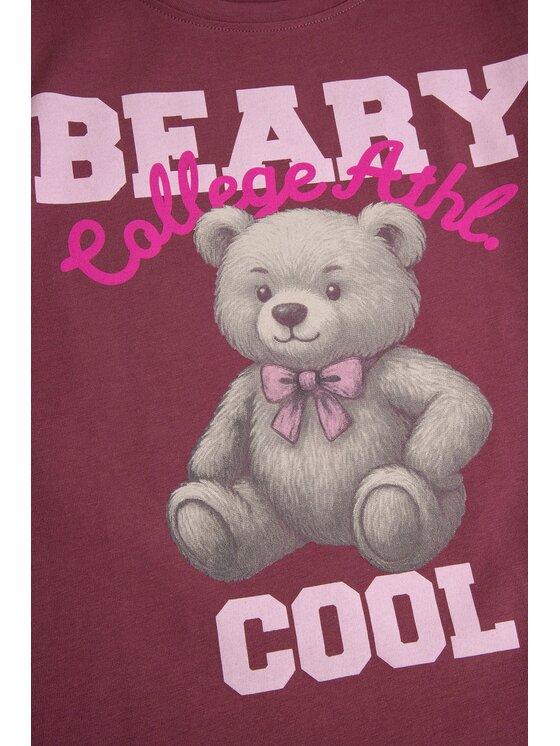 Coccodrillo Coccodrillo T-Shirt ZC6143239VGA-017 Bordowy Regular Fit