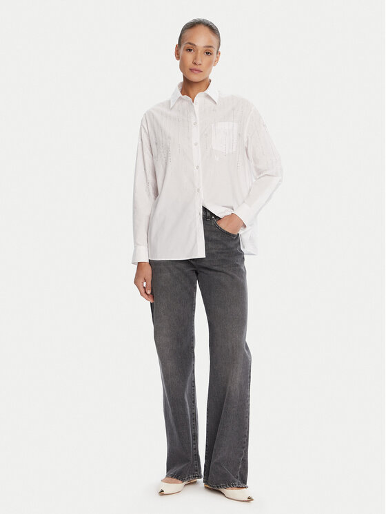 Liu Jo Liu Jo Hemd UF5240 T039A Weiß Regular Fit