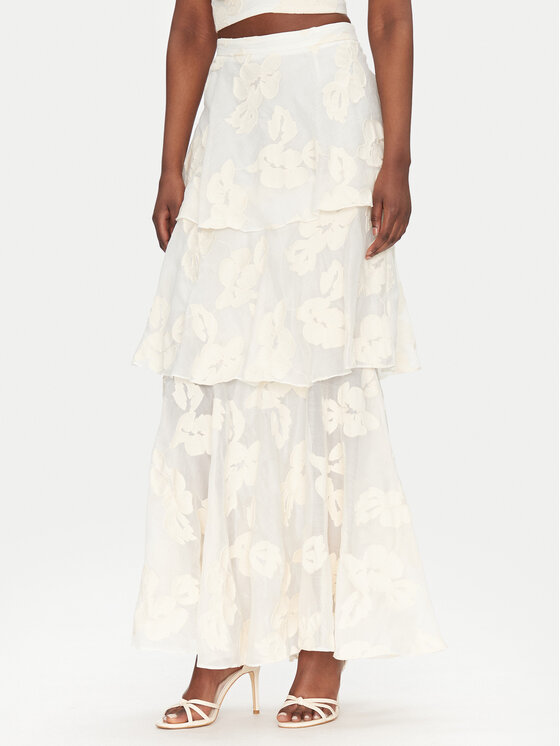 ACCESS FASHION Maxi sukňa 53-6025-558 Écru Regular Fit