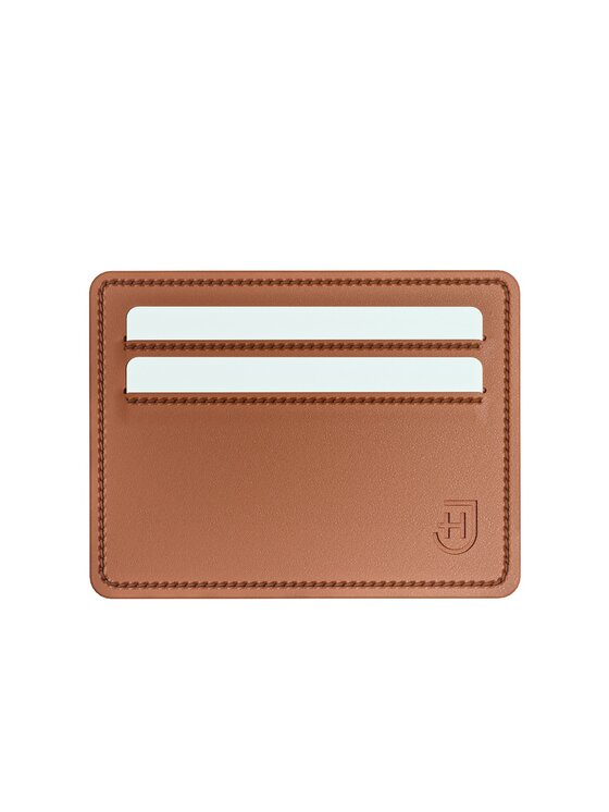 James Hawk James Hawk Mały Portfel Męski Męski skórzany portfel slim z RFID Brązowy