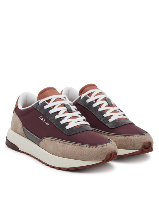Calvin Klein Calvin Klein Superge Low Top Lace Up Repreve Mix HM0HM01714 Rjava