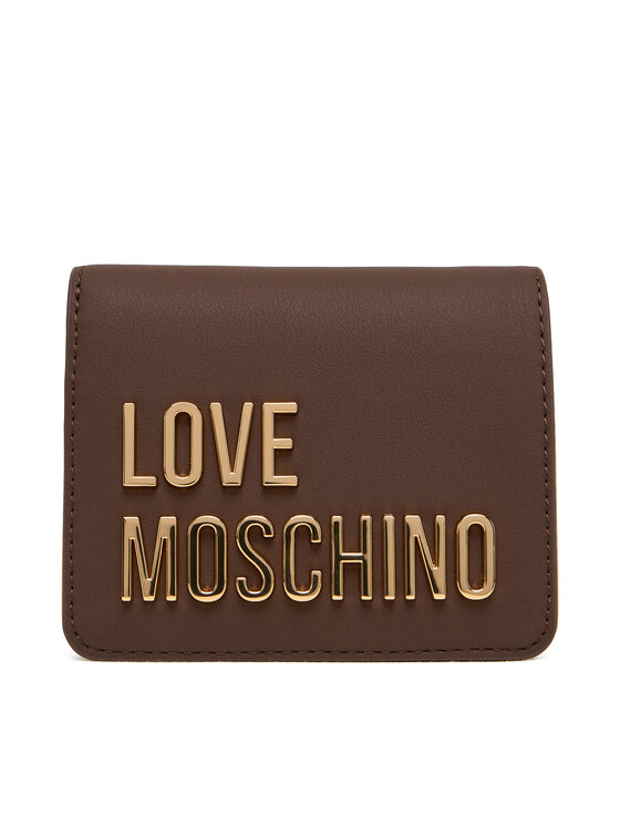 LOVE MOSCHINO Mały Portfel Damski JC5612PP1NKD0301 Brązowy