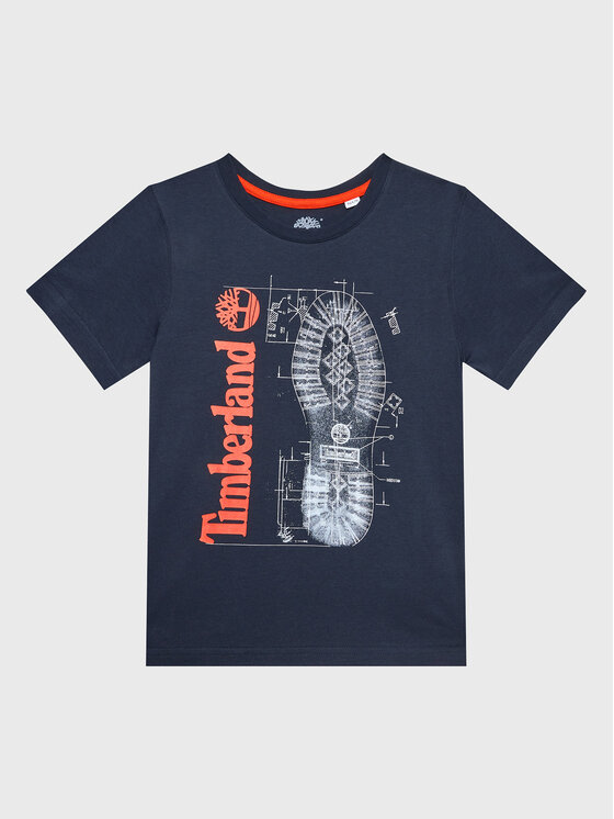 Timberland T-shirt T25T82 S Tamnoplava Regular Fit