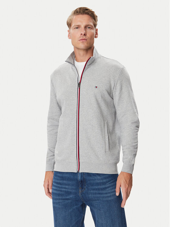 Tommy Hilfiger Tommy Hilfiger Bluza MW0MW45650 Szary jasny Regular Fit