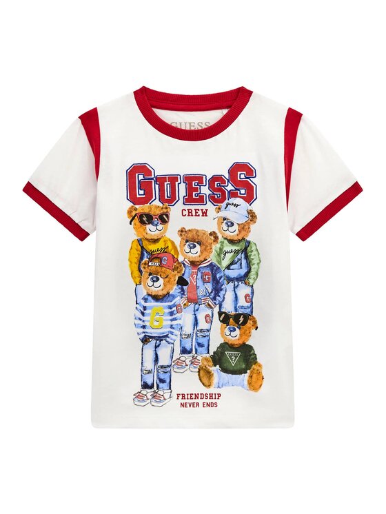 Guess T-krekls 170253 Balts Classic Fit