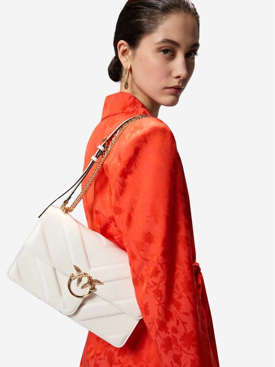 PINKO PINKO Borsa LOVE ONE CLASSIC TRIPLA CATENA Bianco