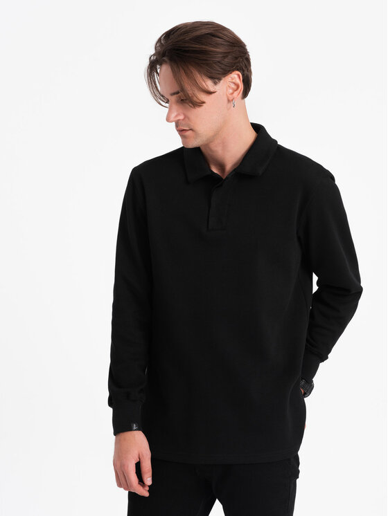 Ombre Ombre Mikina OM-SSNZ-0149 Černá Regular Fit