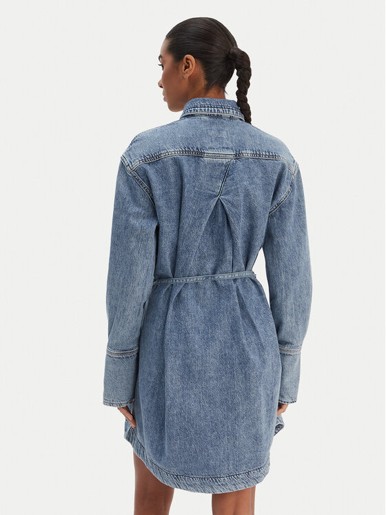 BOSS BOSS Sukienka jeansowa 50557046 Niebieski Regular Fit