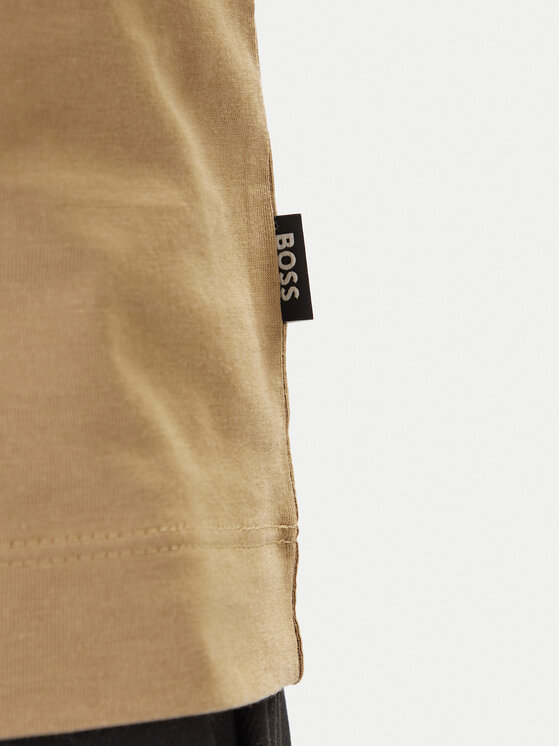 BOSS BOSS Tričko Thompson 01 50468347 Kaki Regular Fit