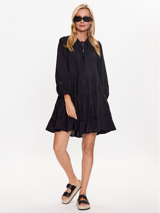 Seafolly Seafolly Φόρεμα καθημερινό Corsica 54897-DR Μαύρο Regular Fit