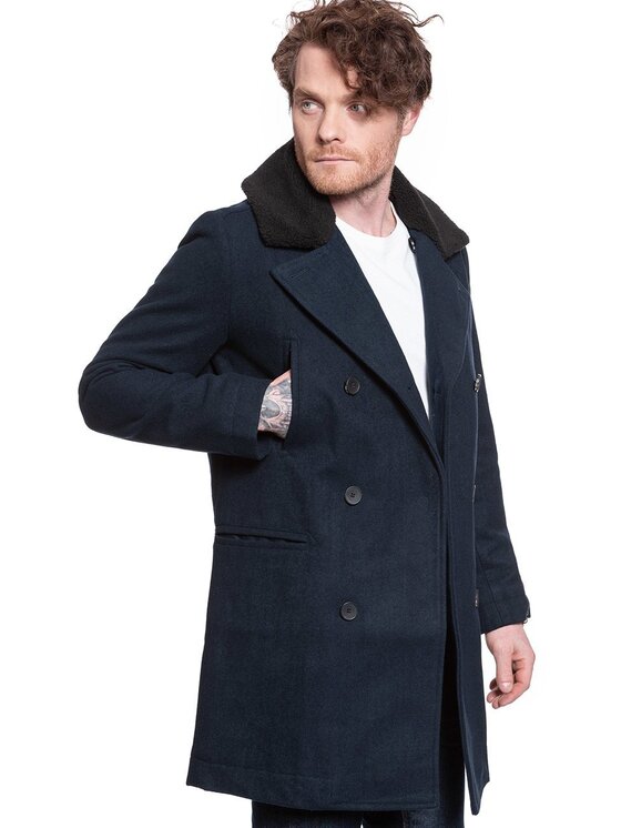 Lee Lee Cappotto PEACOAT Blu Regular Fit
