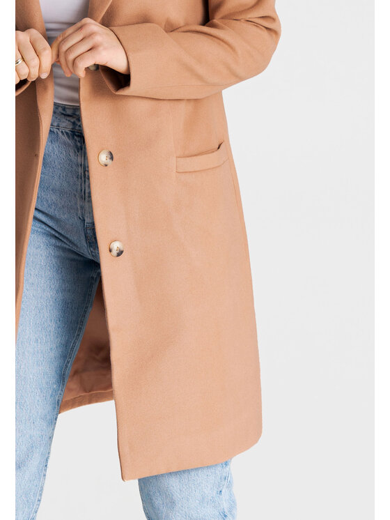 FIGL FIGL Παλτό M989 Μπεζ Regular Fit