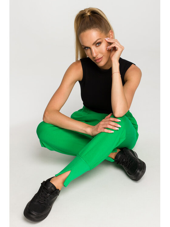 Made of Emotion Made of Emotion Pantaloni da tuta M692 Verde Active Fit