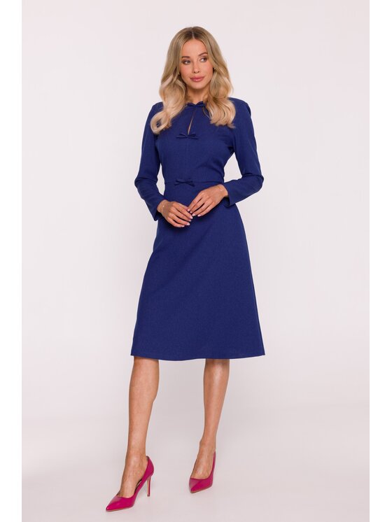 Stylove Stylove Sukienka codzienna S413 Niebieski A-Line Fit