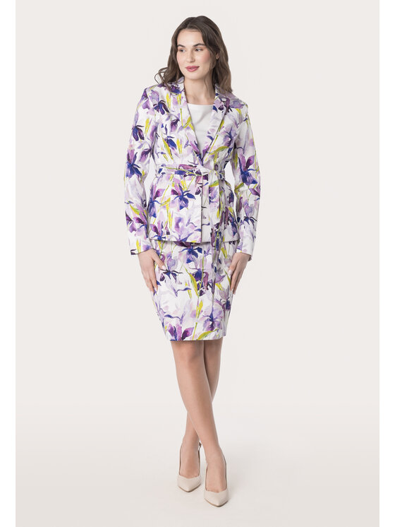 QUIOSQUE QUIOSQUE Marynarka 8UC001 Fioletowy Regular Fit