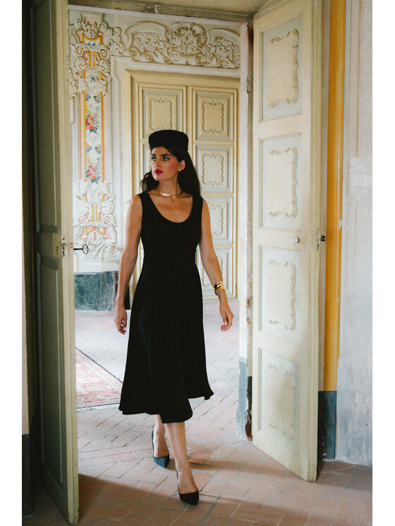 Stylove Stylove Sukienka codzienna s424 Czarny A-Line Fit
