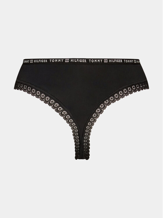Tommy Hilfiger Tommy Hilfiger Komplet 3 par stringów 3p UW0UW02824 Czarny