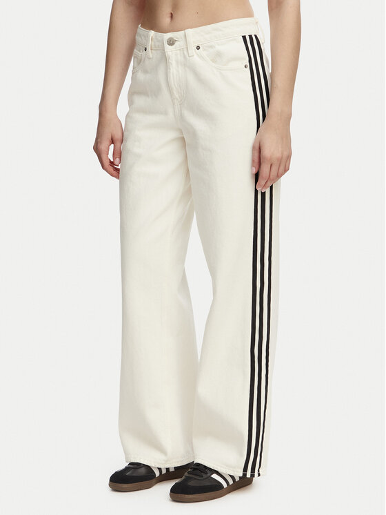 adidas adidas Džinsi Firebird KD2895 Bēšs Loose Fit