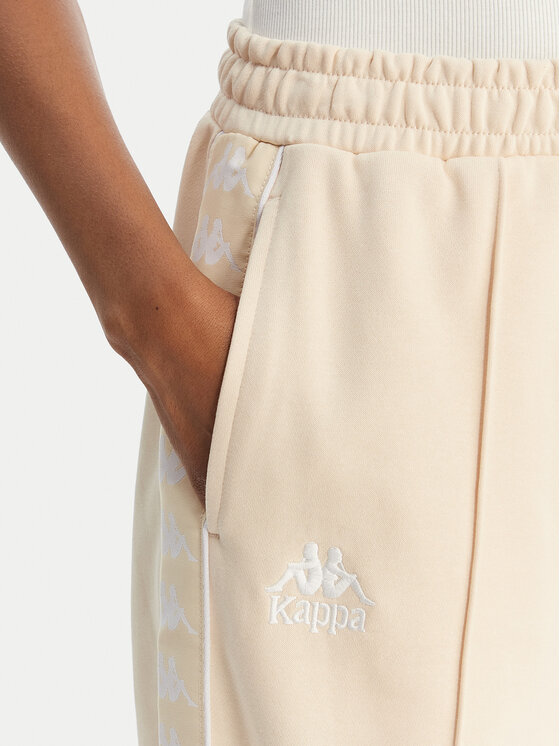 Kappa Kappa Spodnie dresowe Banda Malorie 37256WW Écru Regular Fit
