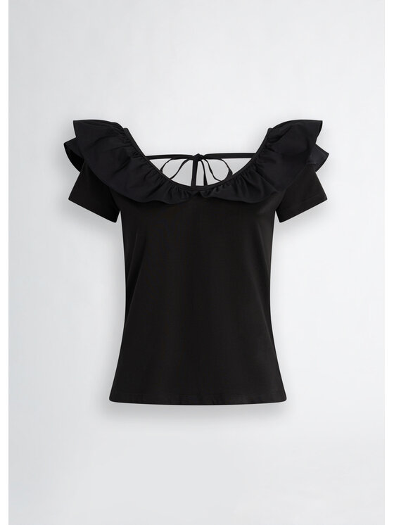 Liu Jo Liu Jo T-Shirt WA5364J6308Z9363 Czarny Regular Fit