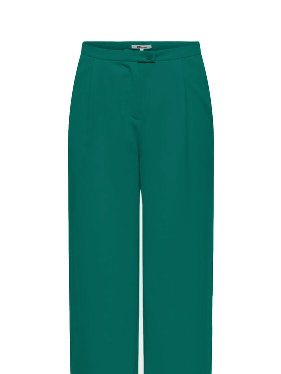 ONLY ONLY Medžiaginės kelnės Leila 15338347 Žalia Wide Leg