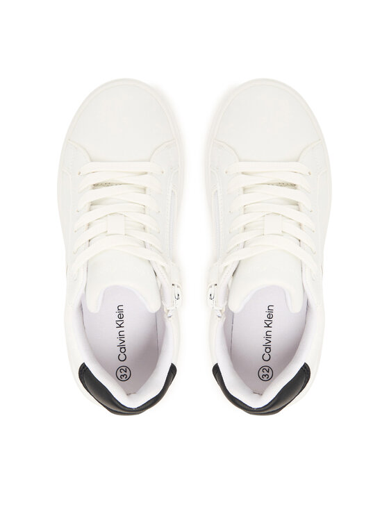 Calvin Klein Calvin Klein Sneakersy Low Cut Lace-Up V3X9-83293-1355 S Bílá