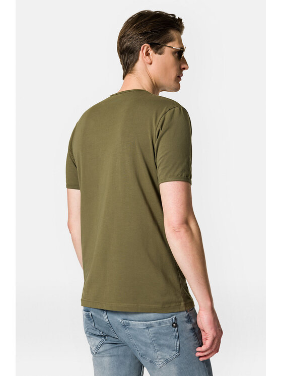 Lancerto Lancerto T-Shirt Steph TS073123000010 Khaki Regular Fit