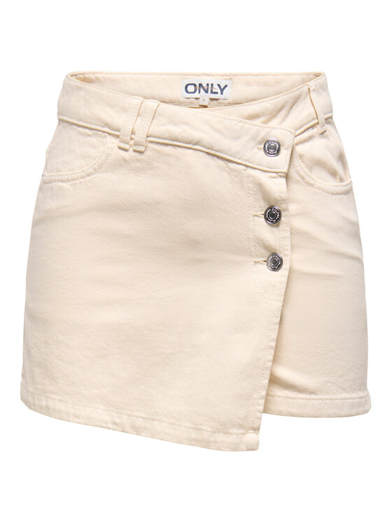 ONLY ONLY Spódnico-szorty Milly 15338617 Beżowy Regular Fit