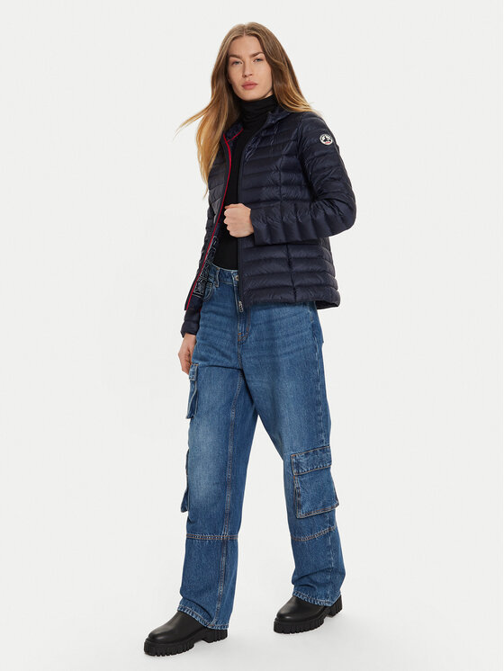 Jott Jott Kurtka puchowa Cloe P000WDOW01 Granatowy Slim Fit