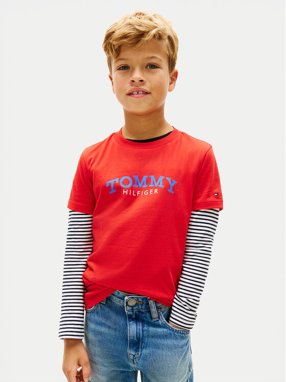 Tommy Hilfiger Tommy Hilfiger Póló KB0KB10263 Piros Regular Fit