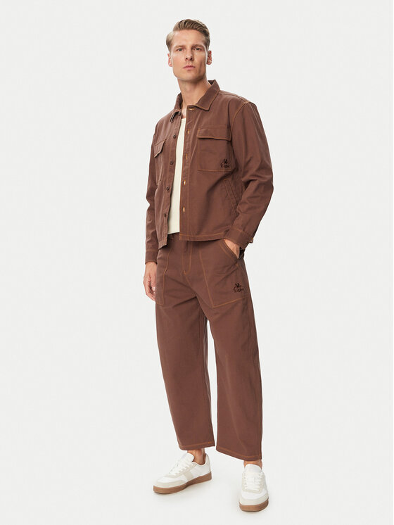 Kappa Kappa Jeansjacke 37265GW Braun Comfort Fit