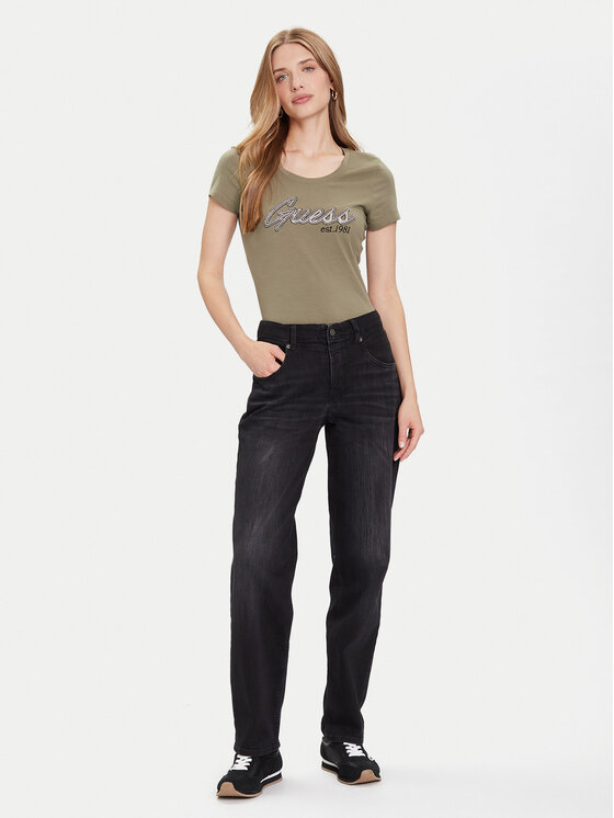 Guess Jeans Guess Jeans Jeansy W5BA3O D0142 Czarny Relaxed Fit