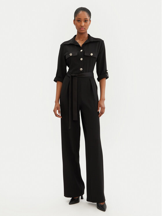 Rinascimento Rinascimento Salopetă CFC0122472003 Negru Regular Fit