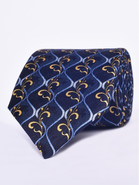 ELSNER ELSNER Cravatta JEDWAB PRINT ŻAKARD A1154 Blu scuro