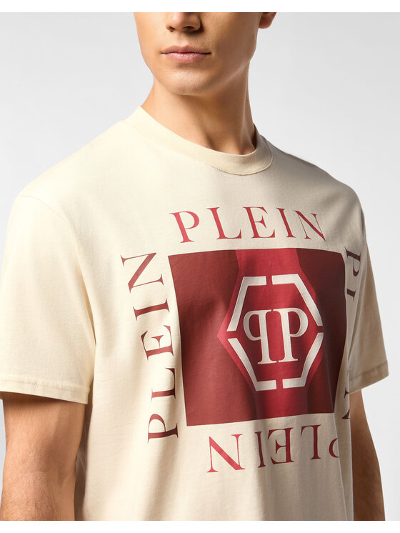 PHILIPP PLEIN PHILIPP PLEIN T-Shirt 27095 Béžová Regular Fit