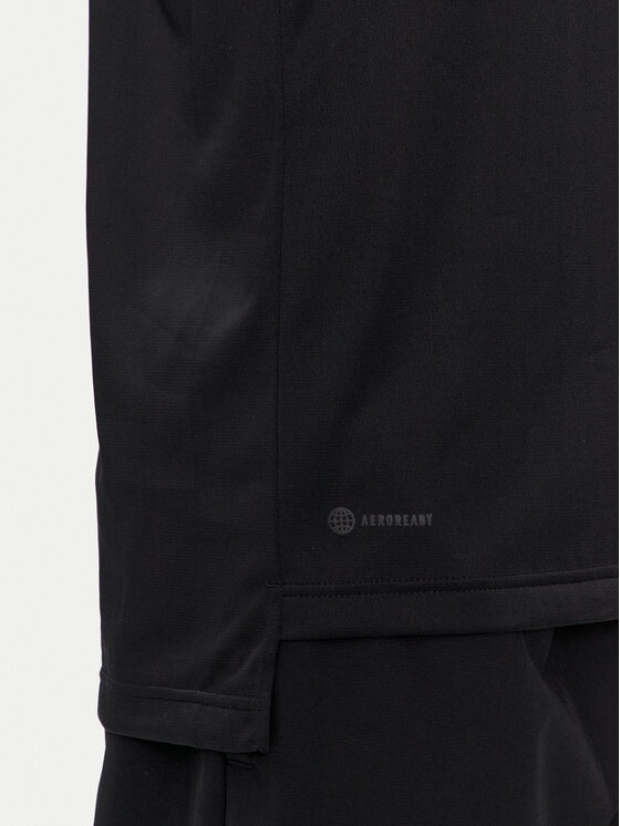 adidas adidas Marškinėliai ilgomis rankovėmis Terrex Multi Half-Zip Long-Sleeve Top HT9501 Juoda Slim Fit