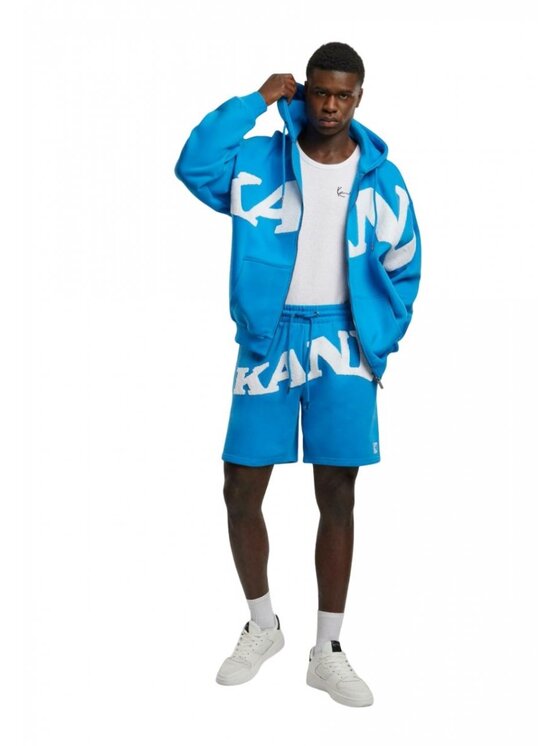 Karl Kani Karl Kani Pantaloncini sportivi Wavy Retro Sweatpants Blu Regular Fit