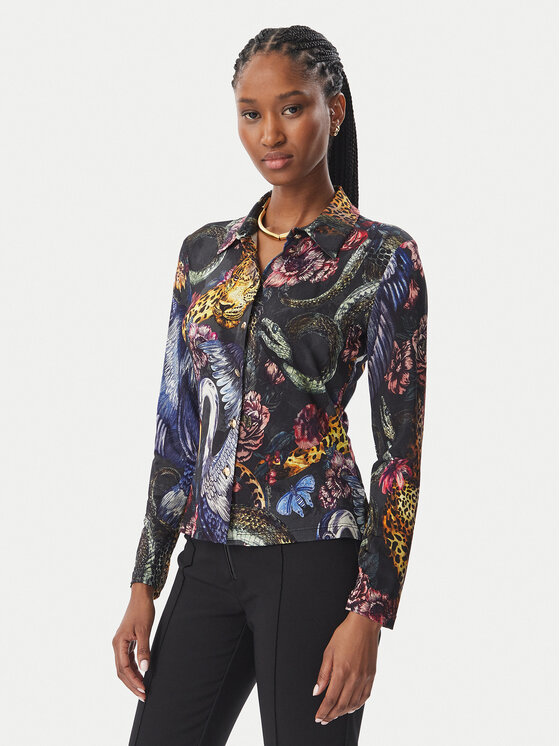 Just Cavalli Just Cavalli Bluză 81PAL228 JS566 Colorat Slim Fit