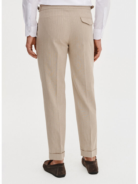 Pako Lorente Pako Lorente Spodnie materiałowe P25SF-WX-002 Beżowy Regular Fit