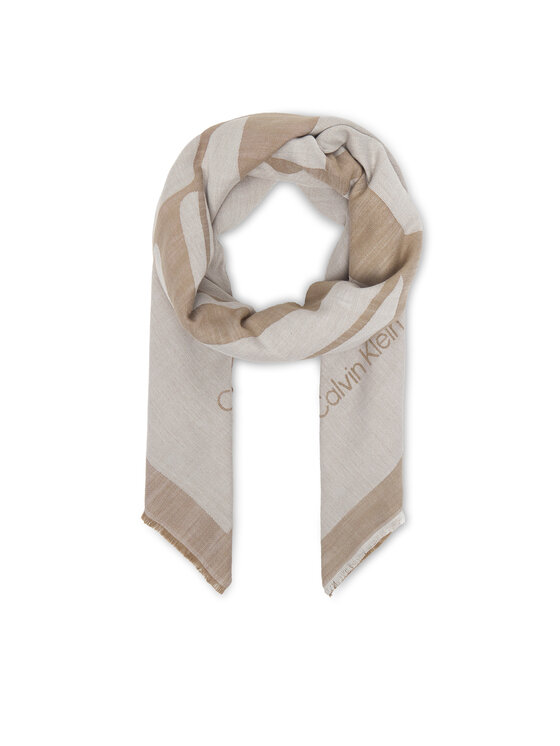 Calvin Klein Calvin Klein Rätt Calvin Chambray Square Scarf LV04F8085G Beež