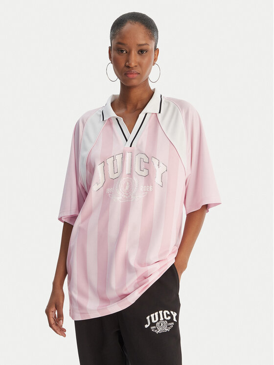 Juicy Couture Juicy Couture Polo Juicy Football JCSCT126407 Ružičasta Oversize