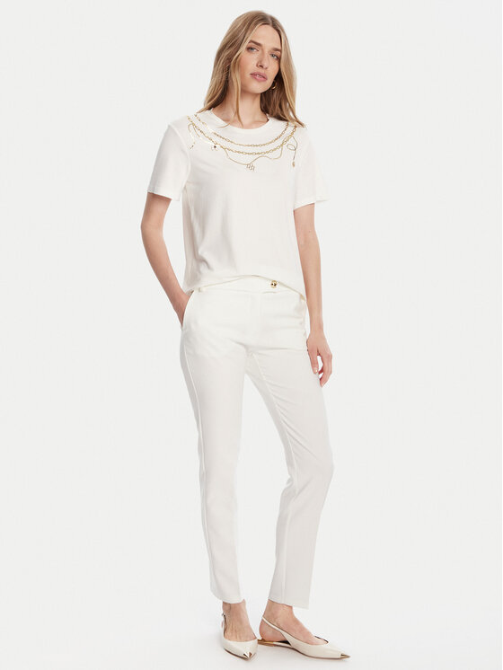Rinascimento Rinascimento T-krekls CFC0125707003 Balts Regular Fit