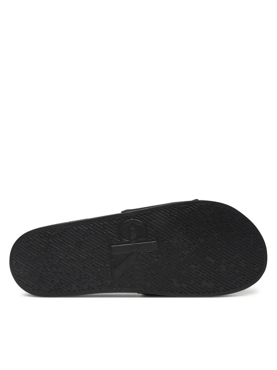 Calvin Klein Jeans Calvin Klein Jeans Klapki Slide Monologo Cv YM0YM01367 Czarny
