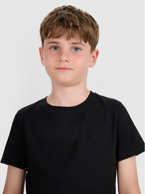 4F 4F T-Shirt 4FJWMM00TTSHM2330 Černá Regular Fit
