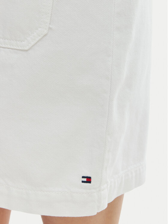 Tommy Hilfiger Tommy Hilfiger Sukienka codzienna WW0WW48584 Biały Regular Fit