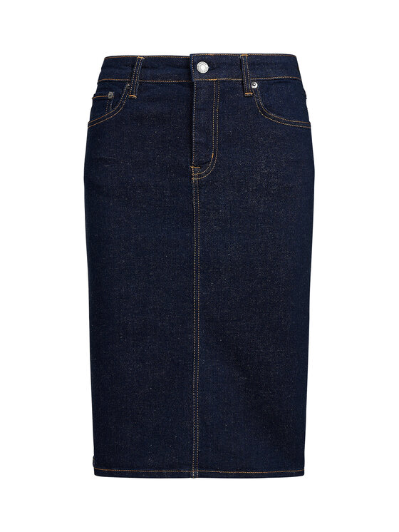 LAUREN RALPH LAUREN LAUREN RALPH LAUREN Džínová sukně 200813134001 Tmavomodrá Straight Fit